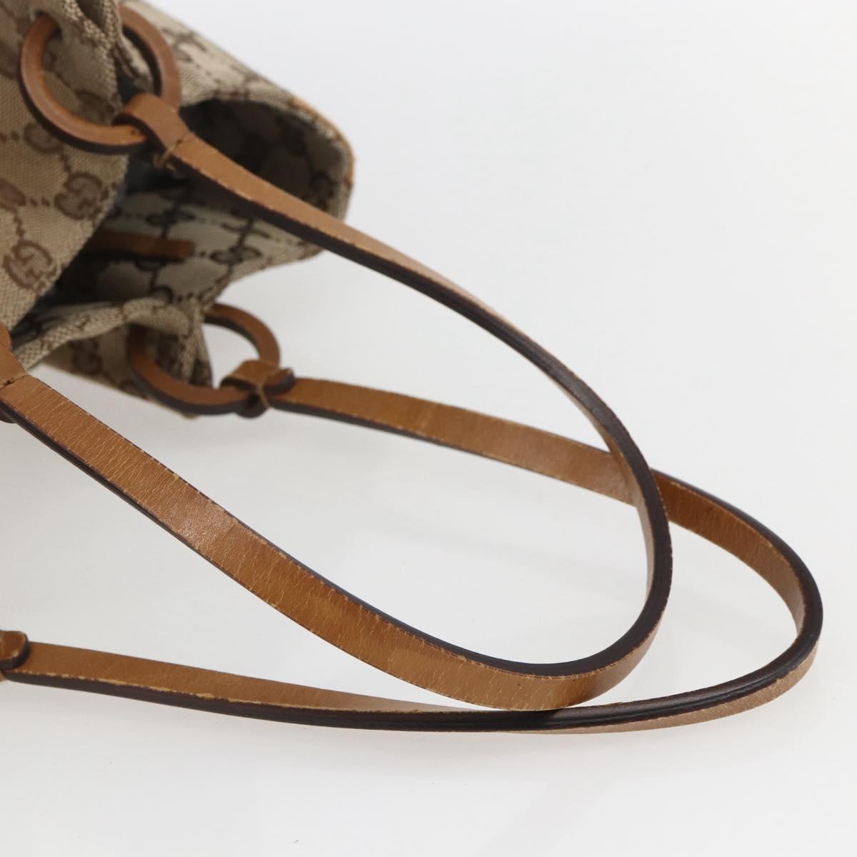 GUCCI GG Canvas Tote Bag Beige 94898 Auth 151459