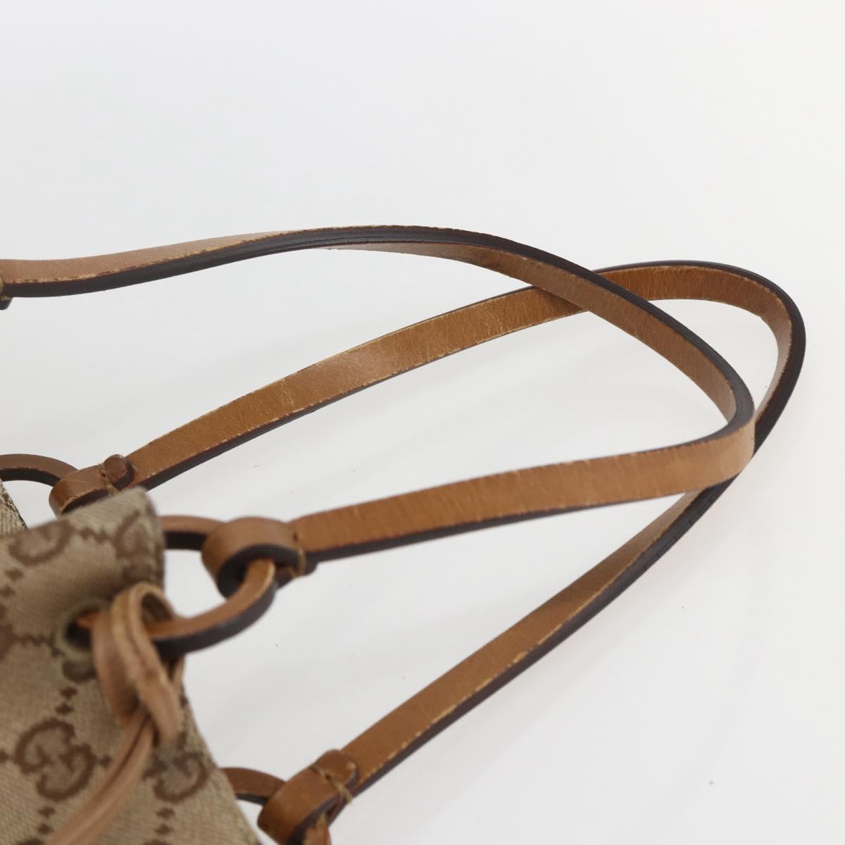 GUCCI GG Canvas Tote Bag Beige 94898 Auth 151459