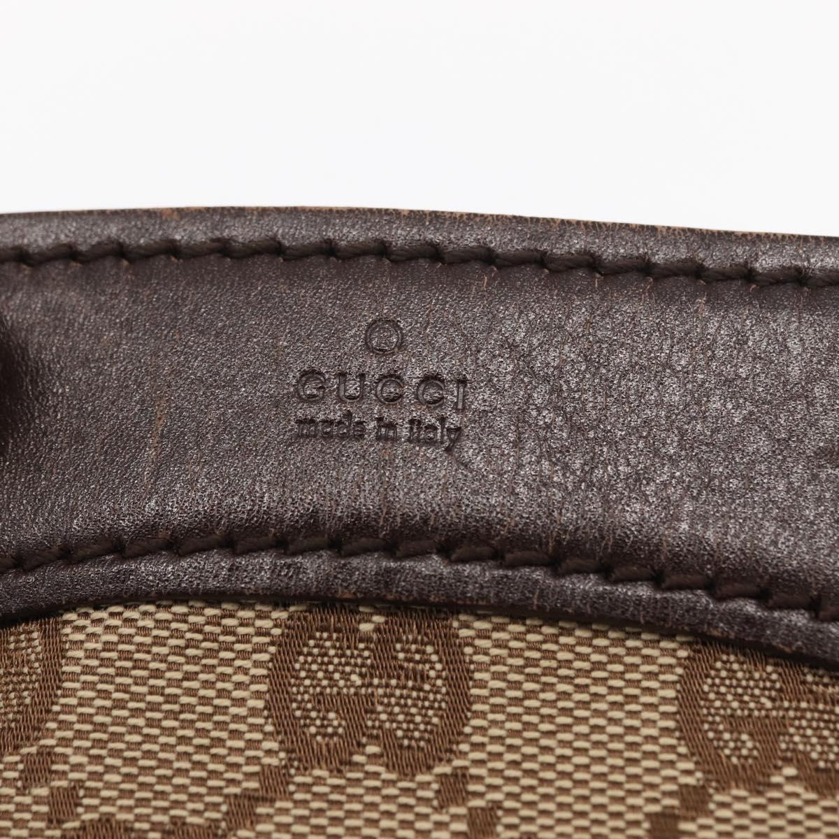 GUCCI GG Canvas Tote Bag Beige Gold 109143 Auth 151466