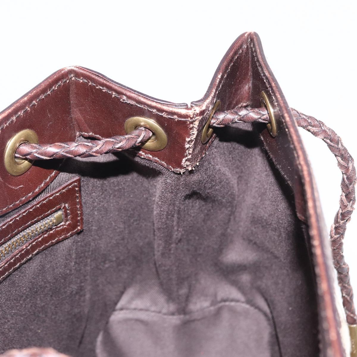 GUCCI GG Canvas Tote Bag Beige Gold 109143 Auth 151466