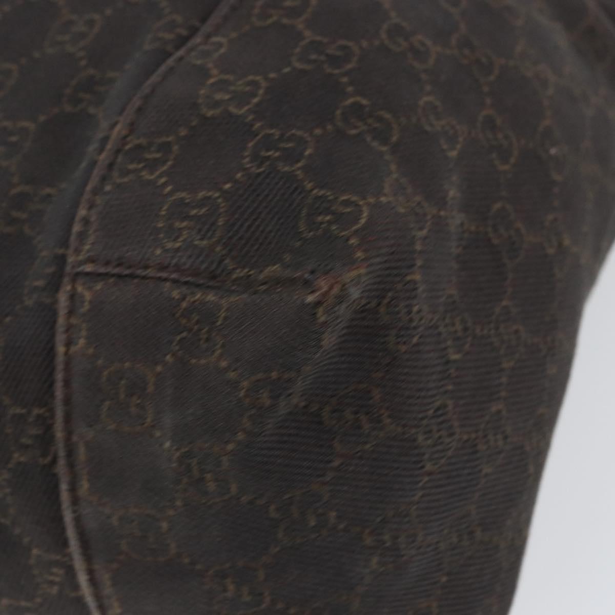 GUCCI GG Canvas Shoulder Bag Brown 101292 Auth 151467