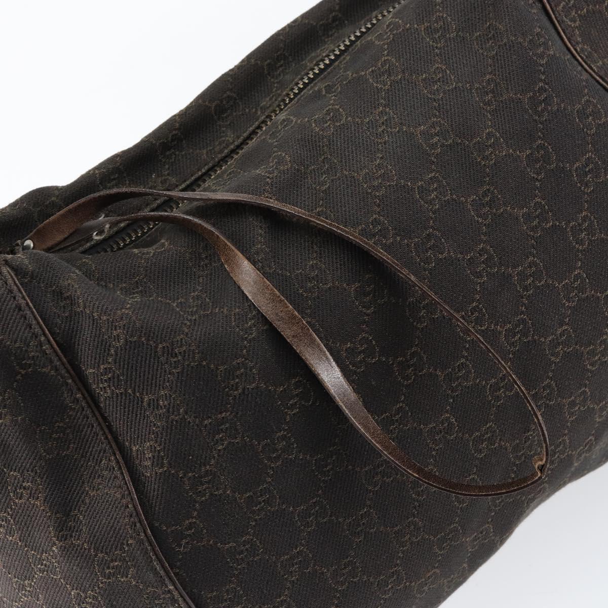 GUCCI GG Canvas Shoulder Bag Brown 101292 Auth 151467