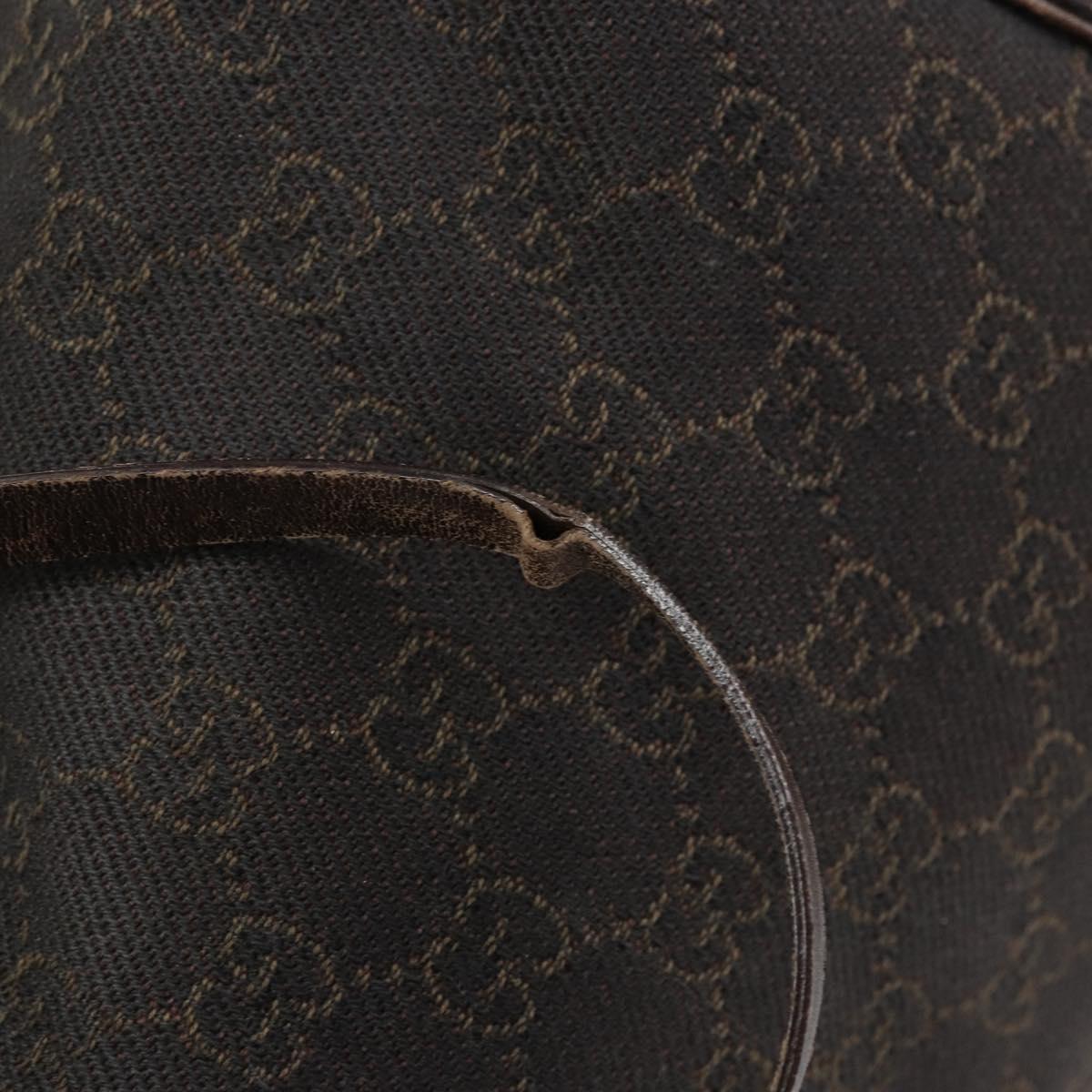 GUCCI GG Canvas Shoulder Bag Brown 101292 Auth 151467