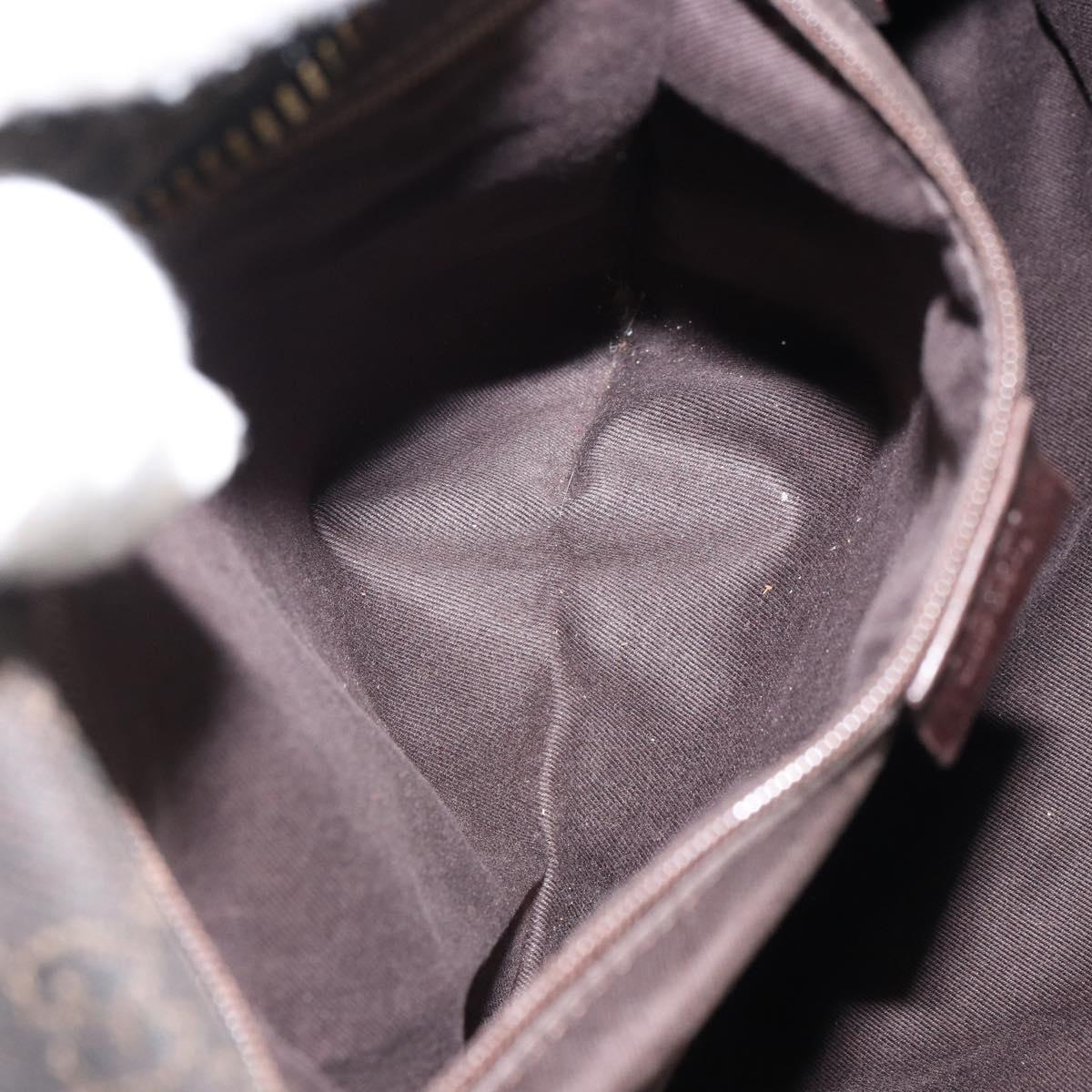 GUCCI GG Canvas Shoulder Bag Brown 101292 Auth 151467