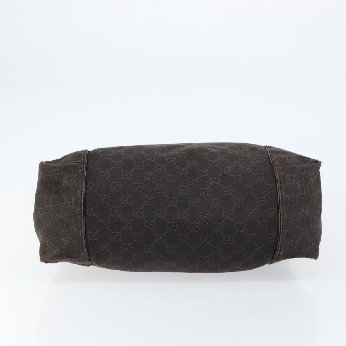 GUCCI GG Canvas Shoulder Bag Brown 101292 Auth 151467