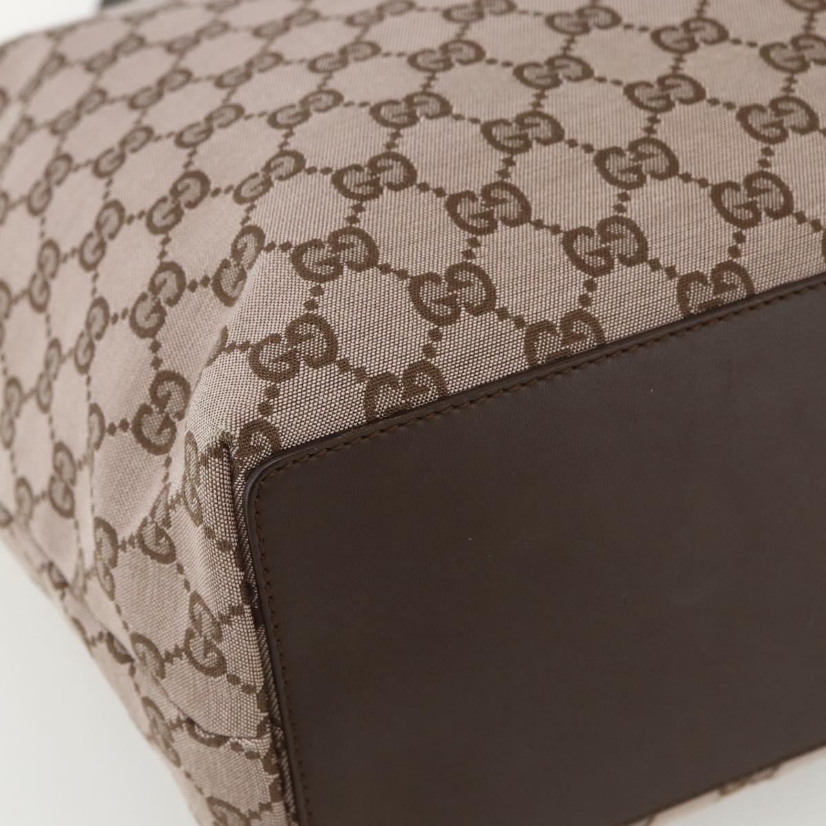 GUCCI GG Canvas Tote Bag Beige Gold 002 1098 Auth 151468