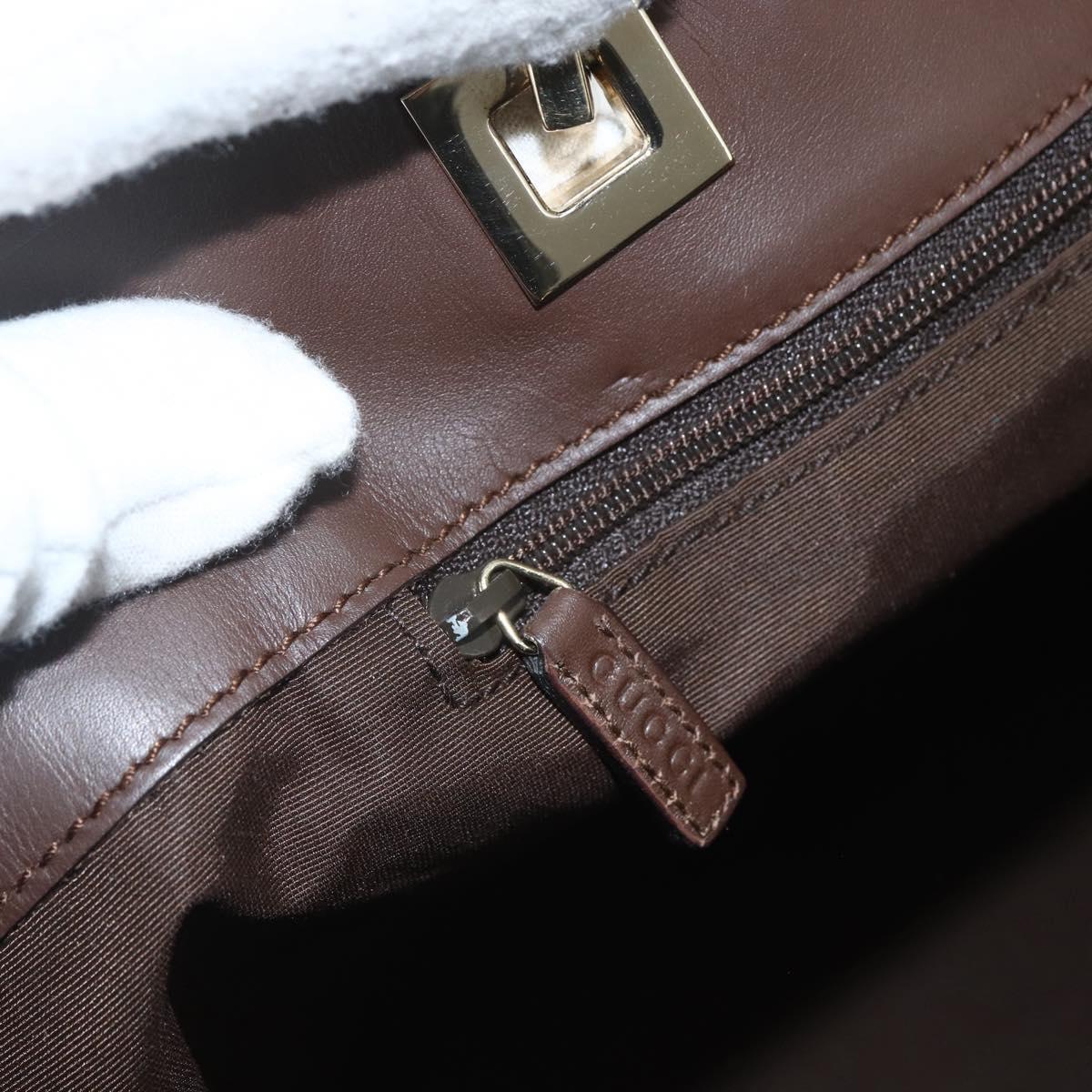 GUCCI GG Canvas Tote Bag Beige Gold 002 1098 Auth 151468