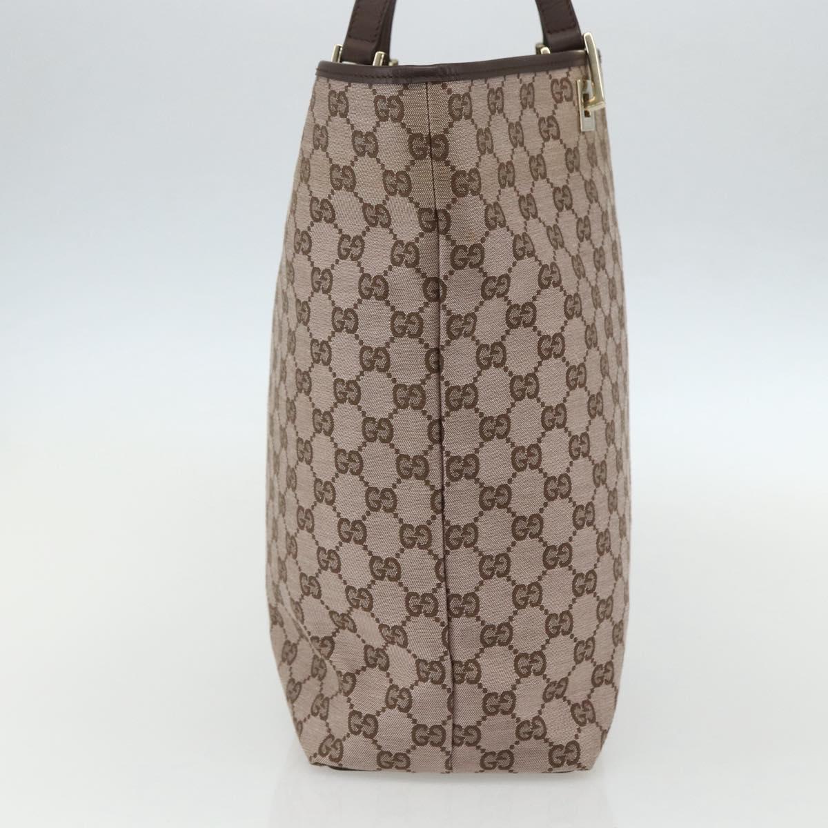 GUCCI GG Canvas Tote Bag Beige Gold 002 1098 Auth 151468