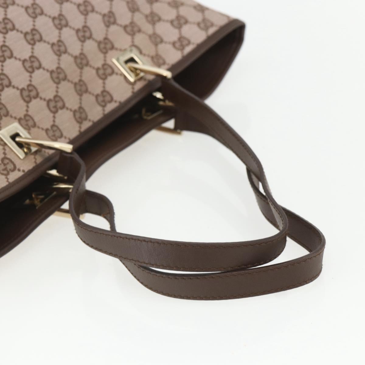 GUCCI GG Canvas Tote Bag Beige Gold 002 1098 Auth 151468