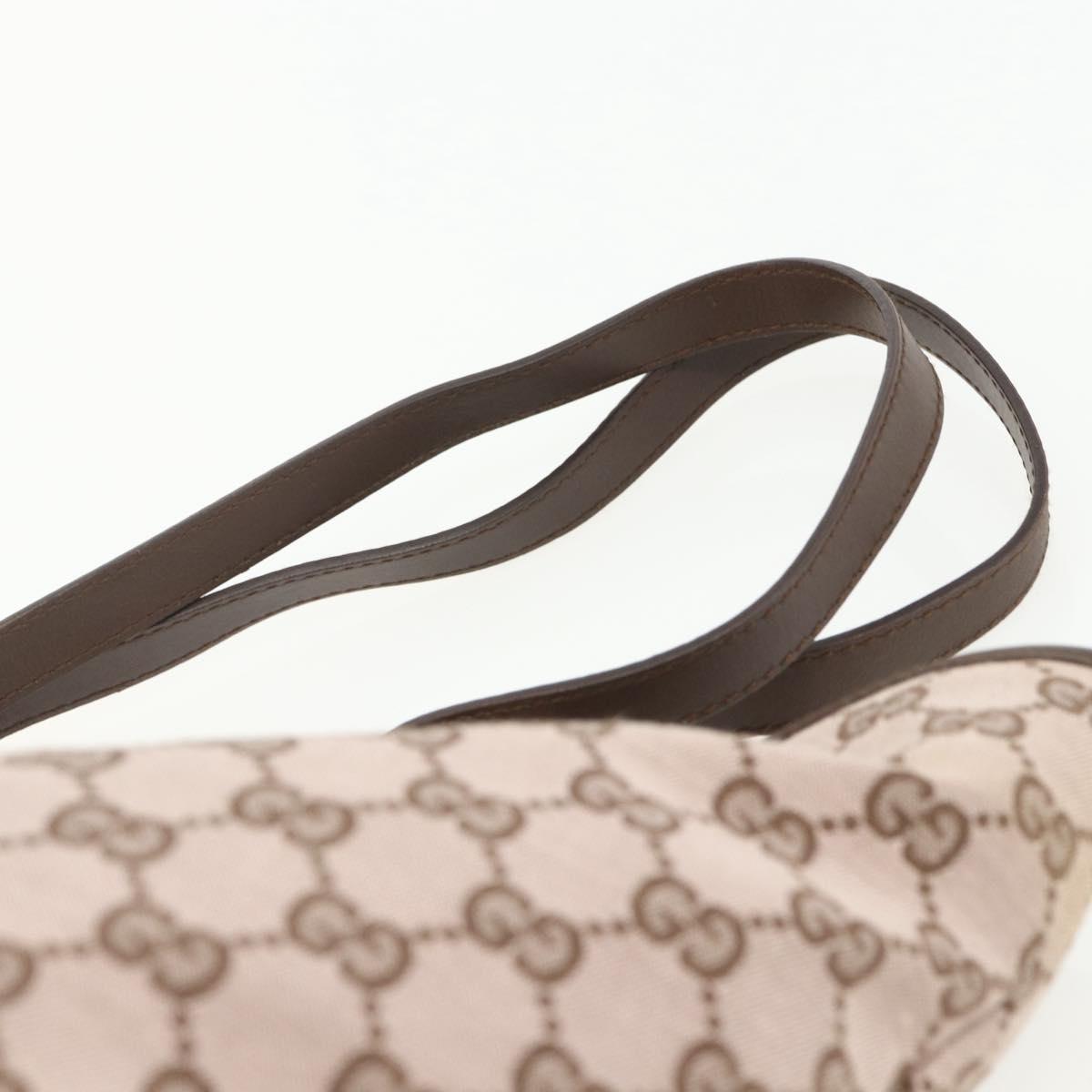 GUCCI GG Canvas Tote Bag Beige Gold 002 1098 Auth 151468