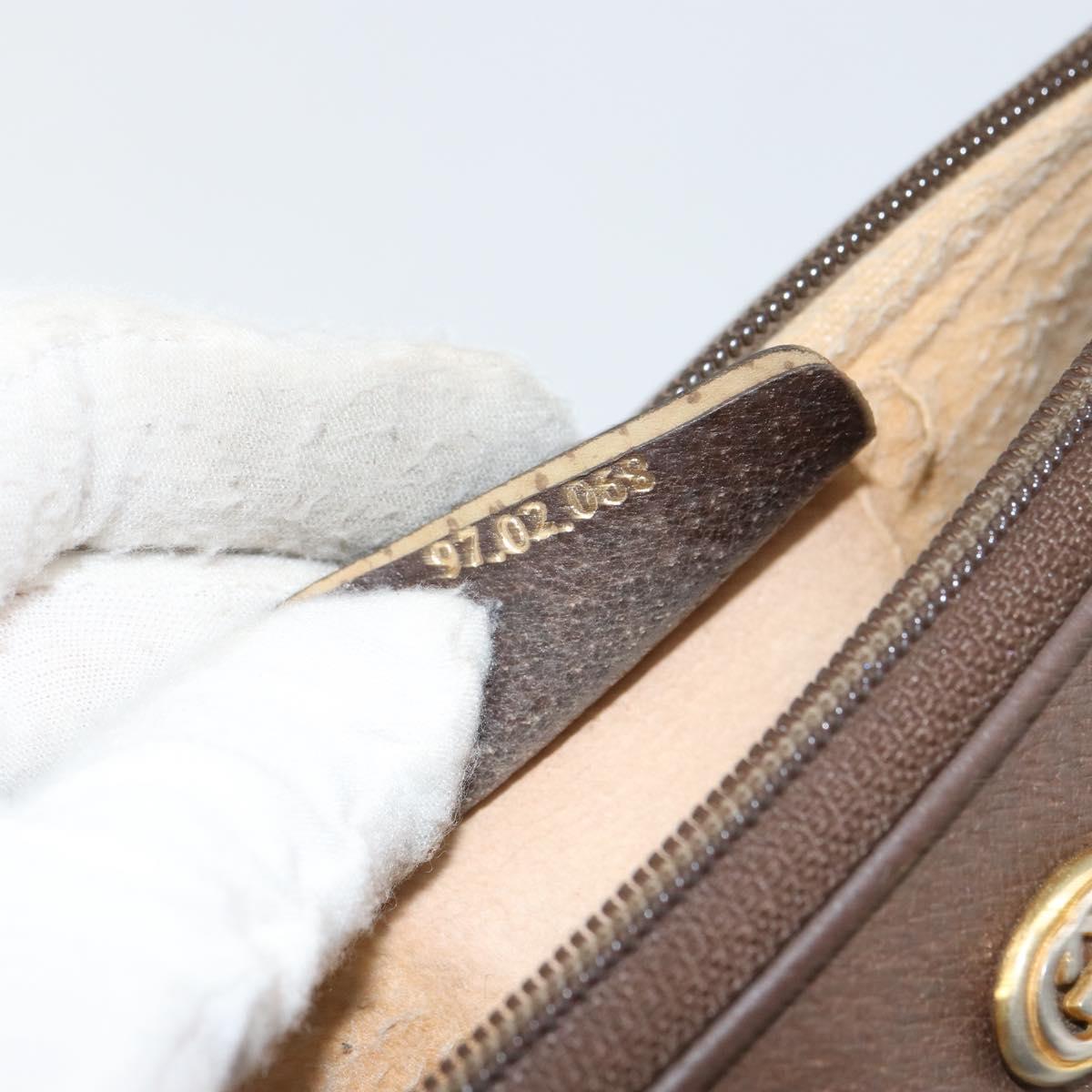 GUCCI GG Supreme Shoulder Bag PVC Beige Gold 97 02 068 Auth 151477