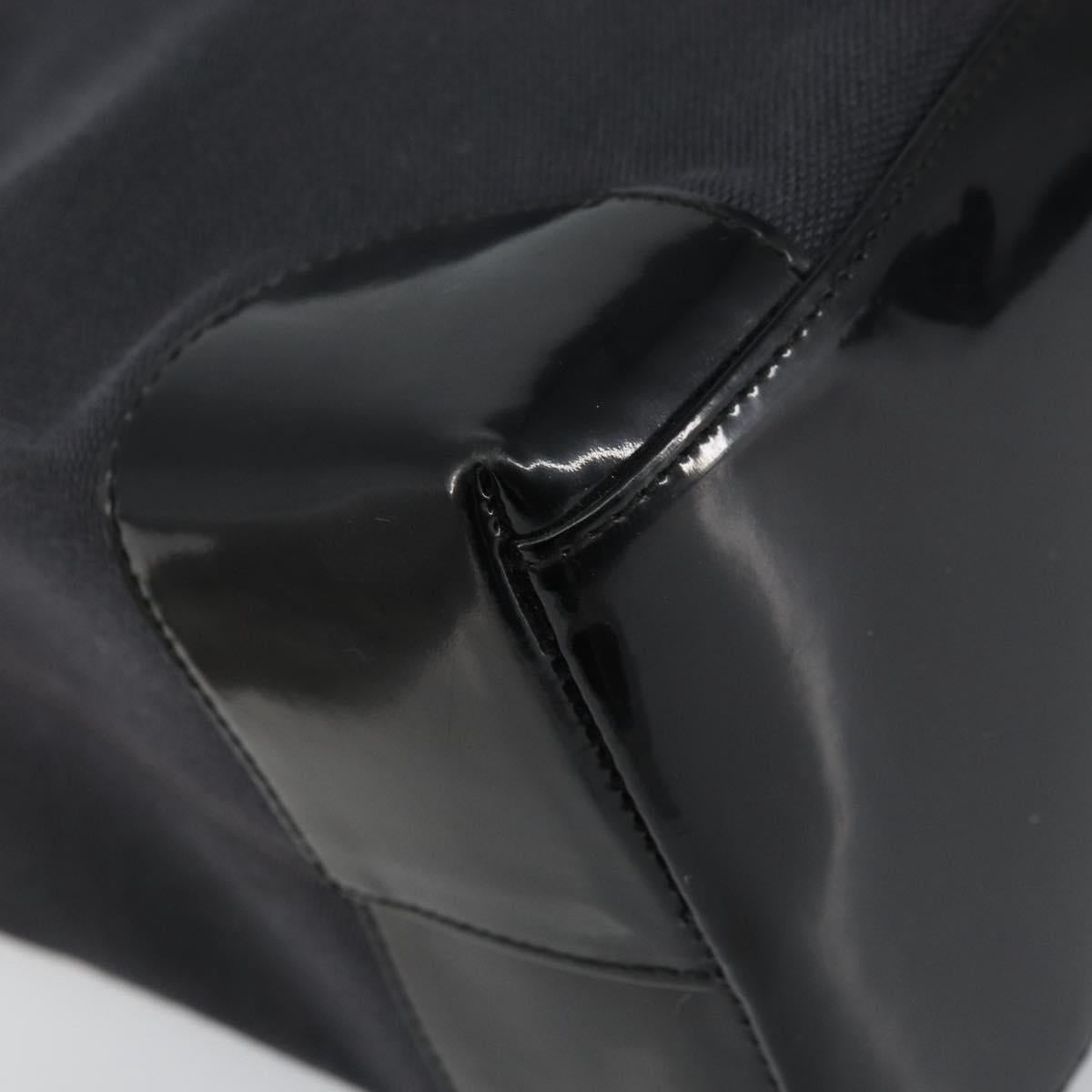 GUCCI Hand Bag Canvas Black Silver 002 1121 1669 Auth 151479