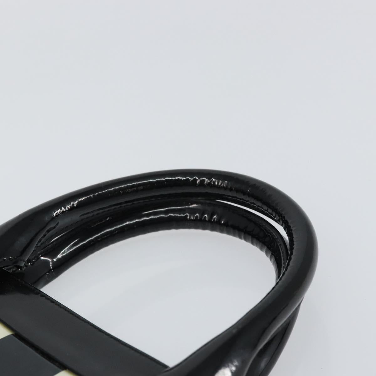 GUCCI Hand Bag Canvas Black Silver 002 1121 1669 Auth 151479