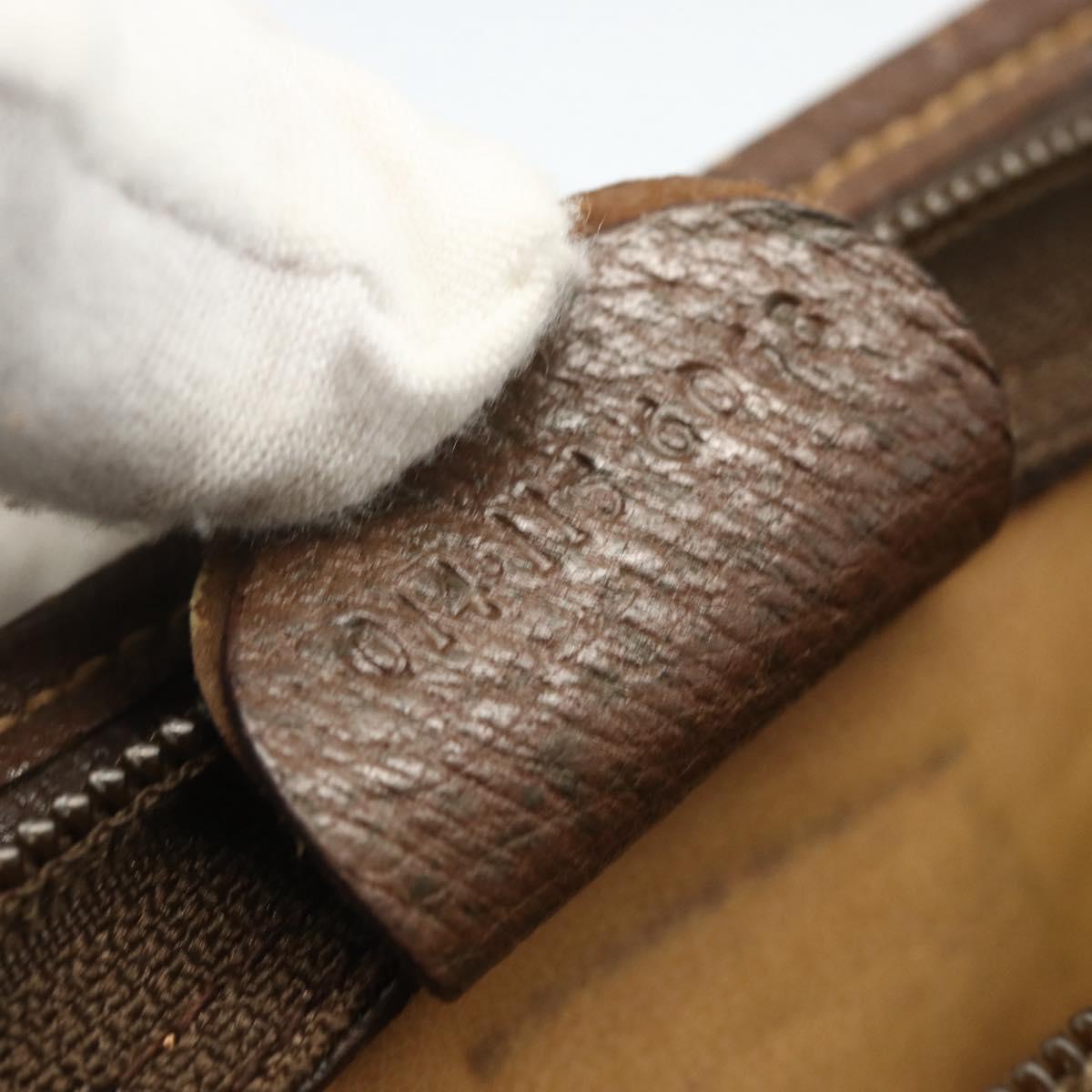 GUCCI GG Supreme Clutch Bag PVC Beige 014 115 6063 Auth 151482