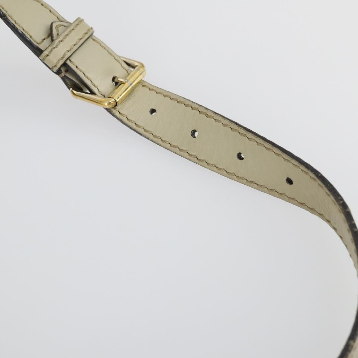 GUCCI GG Canvas Shoulder Bag 3 Set Beige Gold Auth 151485