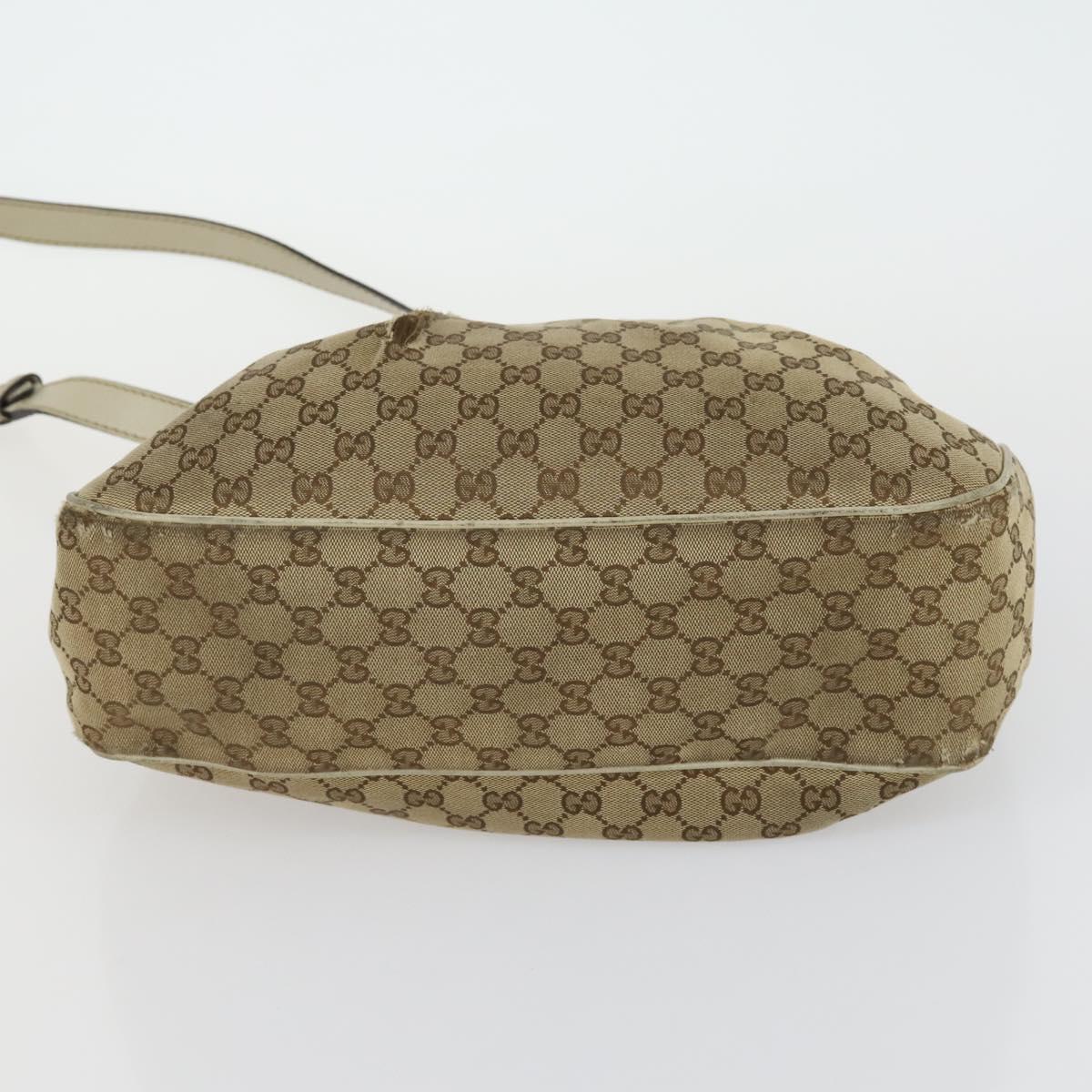 GUCCI GG Canvas Shoulder Bag 3 Set Beige Gold Auth 151485