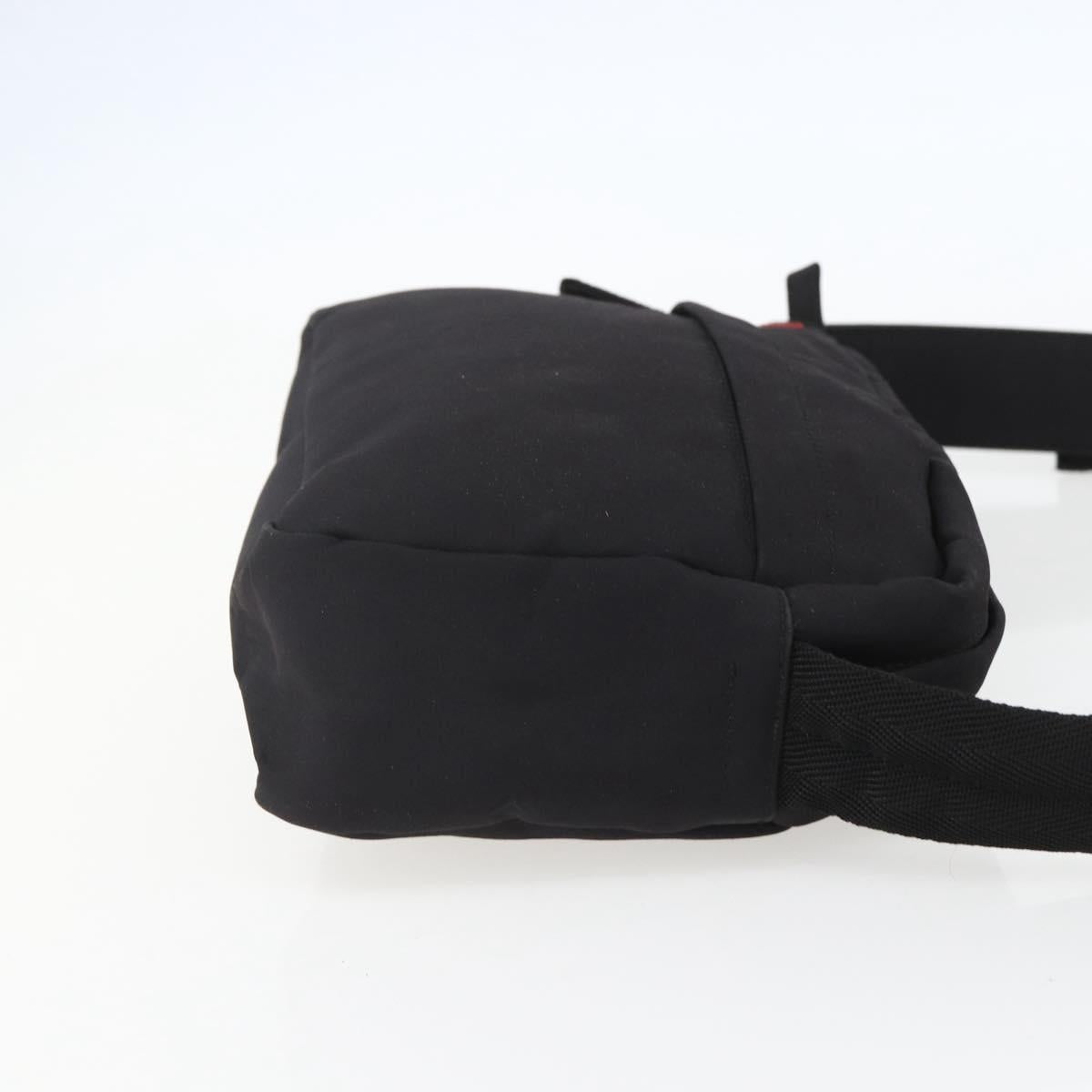 PRADA Sports Shoulder Bag Nylon Black Silver Auth 151492