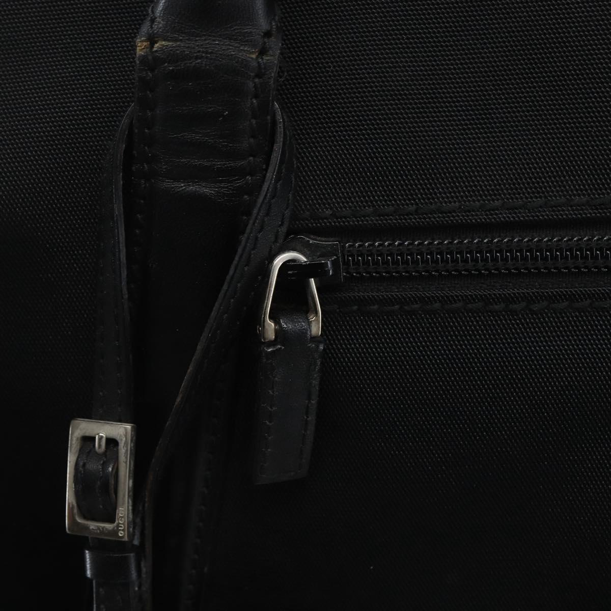 GUCCI Boston Bag Canvas 2way Black Auth 151493