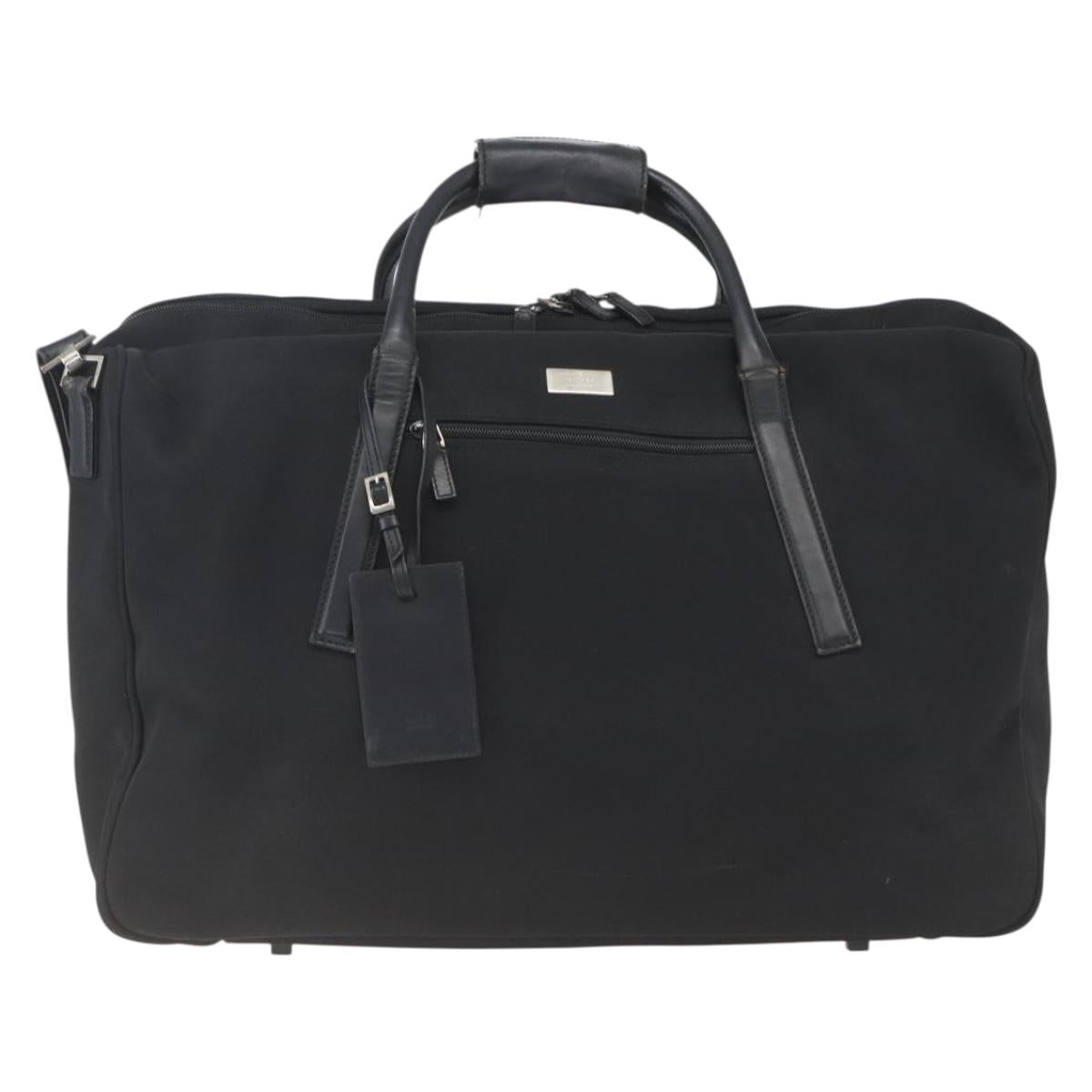 GUCCI Boston Bag Canvas 2way Black Auth 151493
