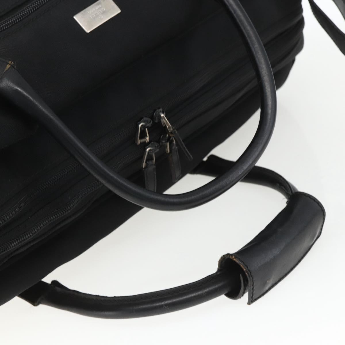 GUCCI Boston Bag Canvas 2way Black Auth 151493