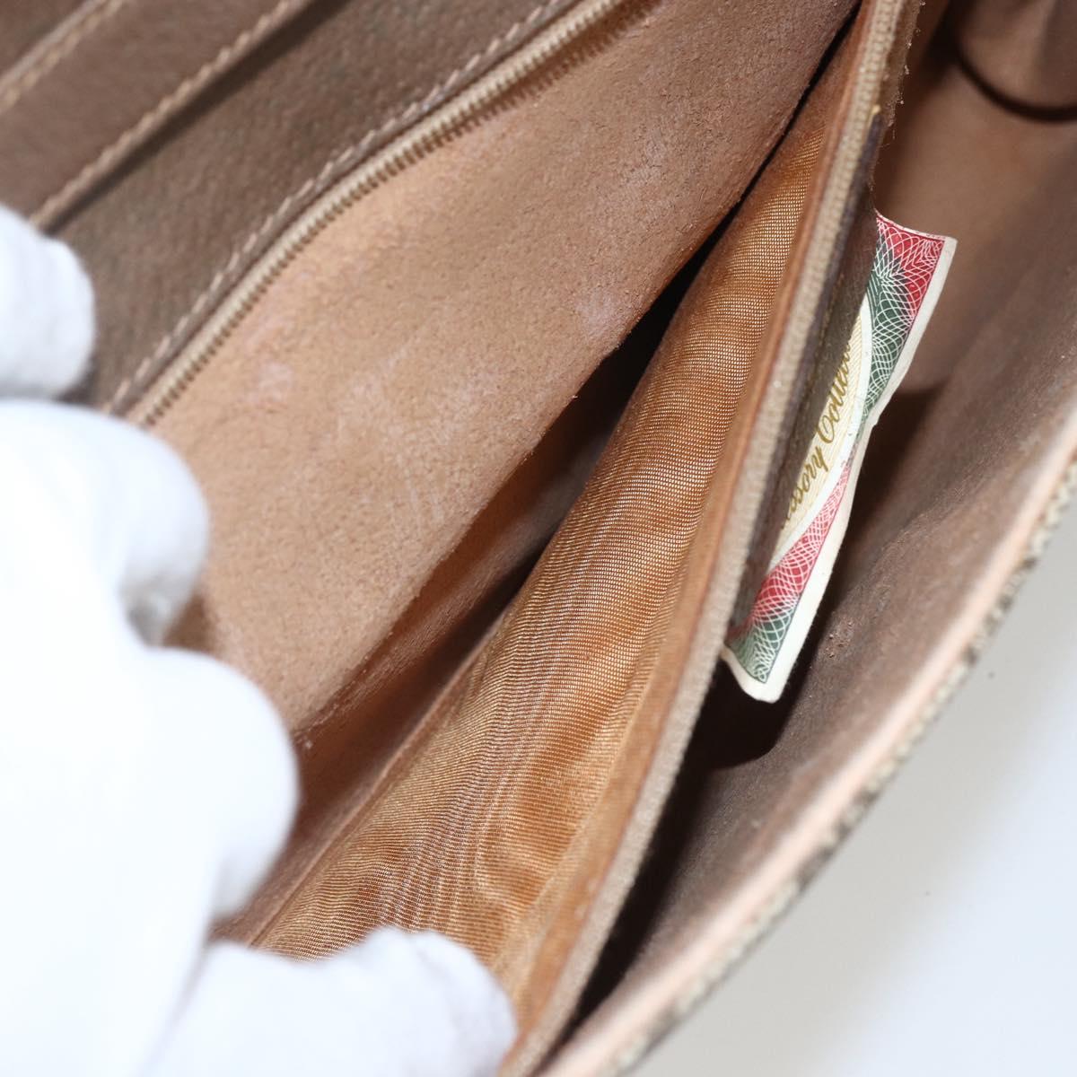 GUCCI GG Supreme Shoulder Bag PVC Beige Gold 904 02 050 Auth 151494