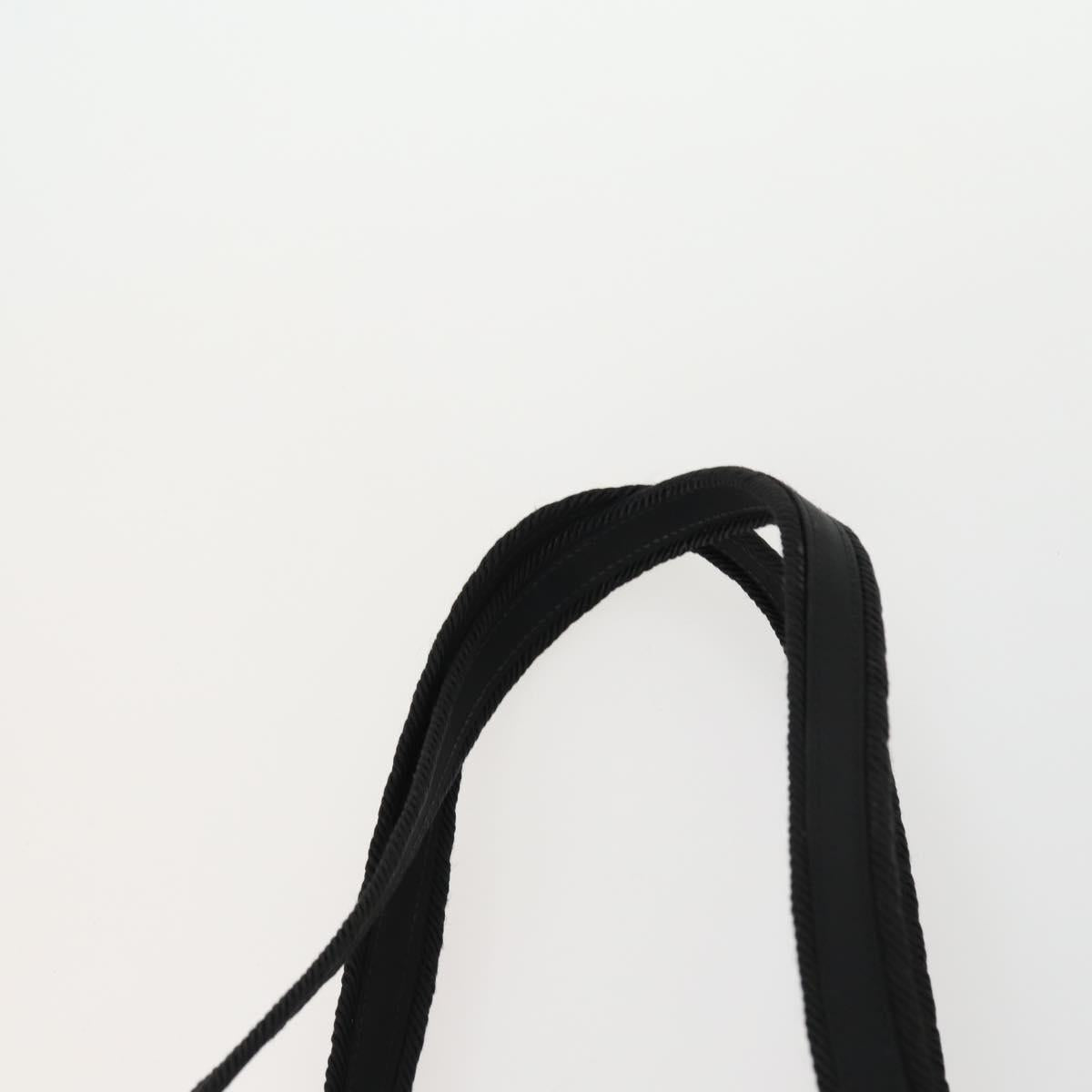 PRADA Hand Bag Nylon 2 Set Black Beige Auth 151501