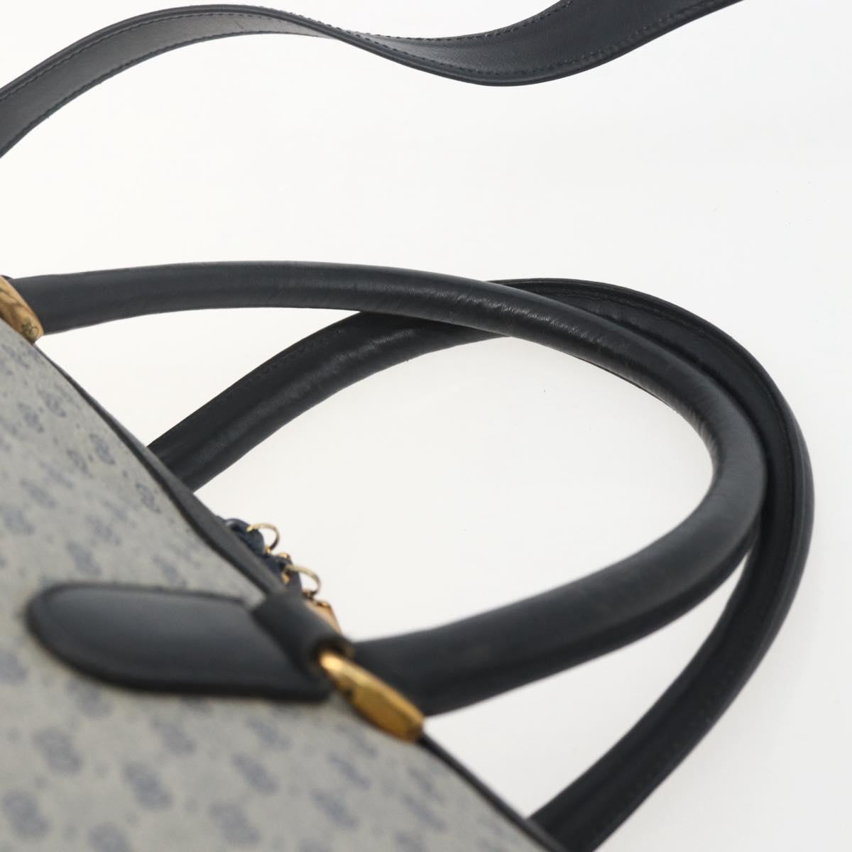 GUCCI Micro GG Supreme Hand Bag PVC Navy Gold 002 58 0033 Auth 151506