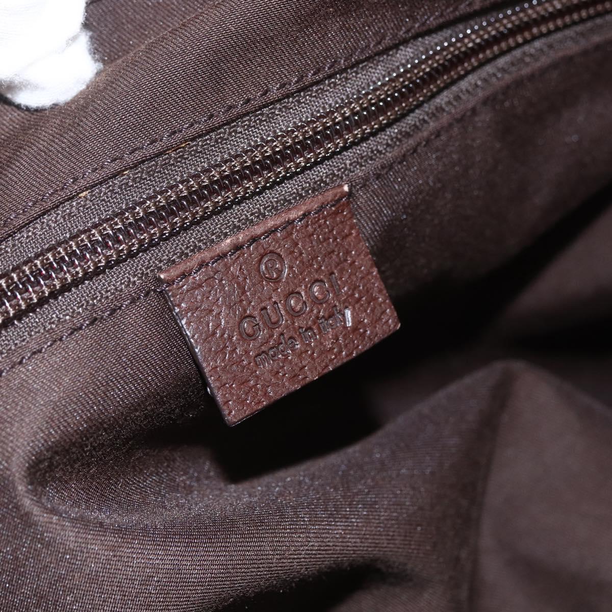 GUCCI GG Canvas Tote Bag Beige Silver 153213 Auth 151508