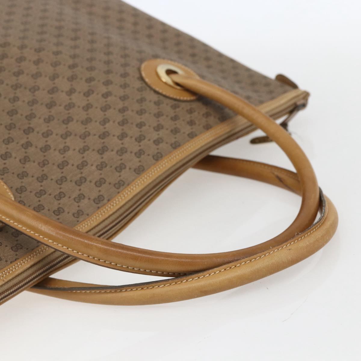 GUCCI Micro GG Supreme Tote Bag PVC Beige Gold 002 4868 39 Auth 151511