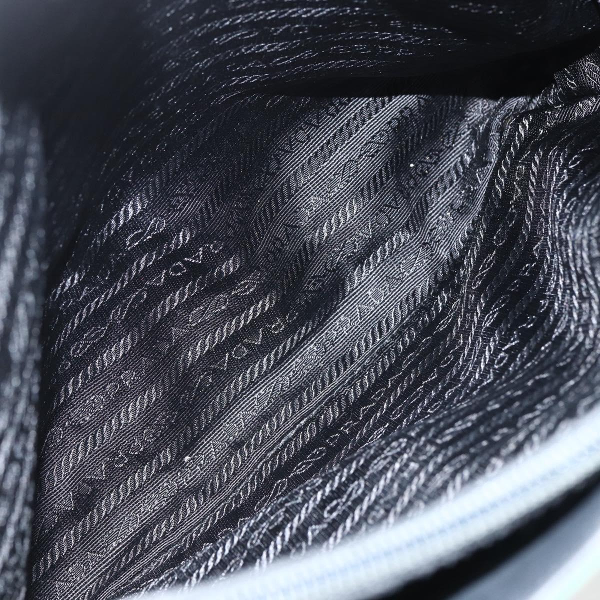 PRADA Tote Bag Nylon Green Silver Auth 151513