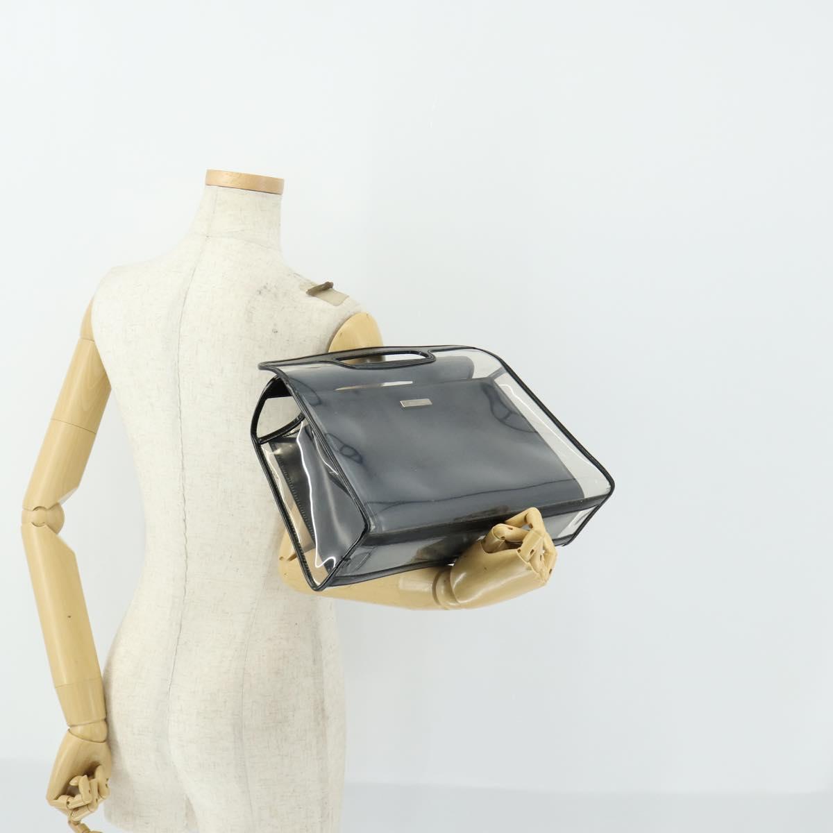 GUCCI Hand Bag Vinyl Clear 000 2058 0548 5 Auth 151521