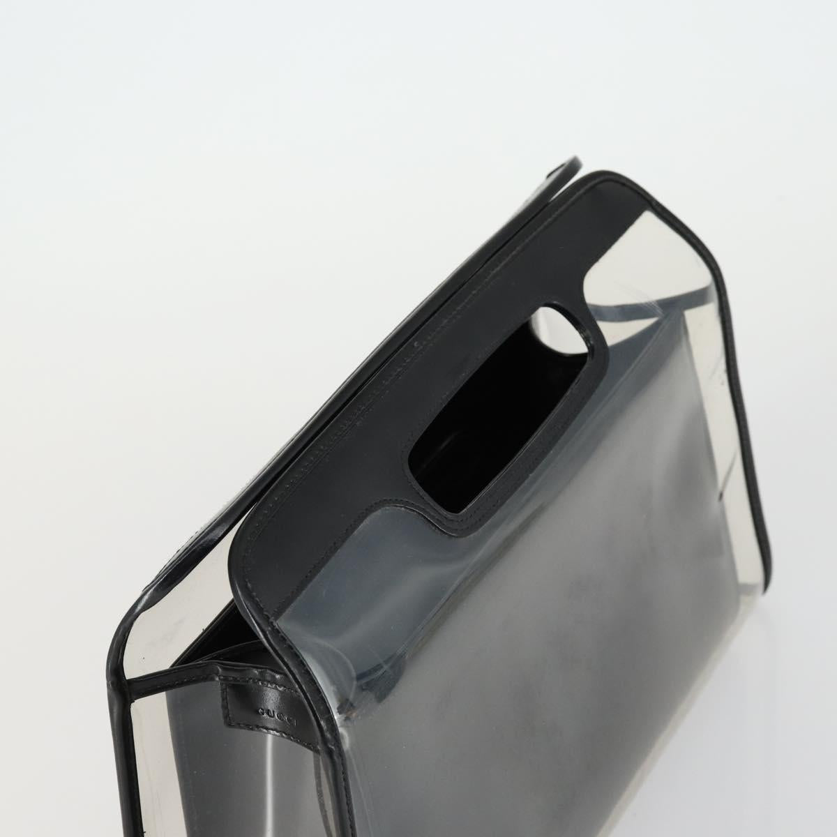 GUCCI Hand Bag Vinyl Clear 000 2058 0548 5 Auth 151521