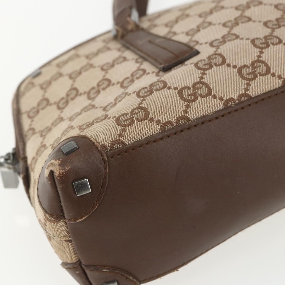 GUCCI GG Canvas Hand Bag Beige 001 4283 Auth 151530