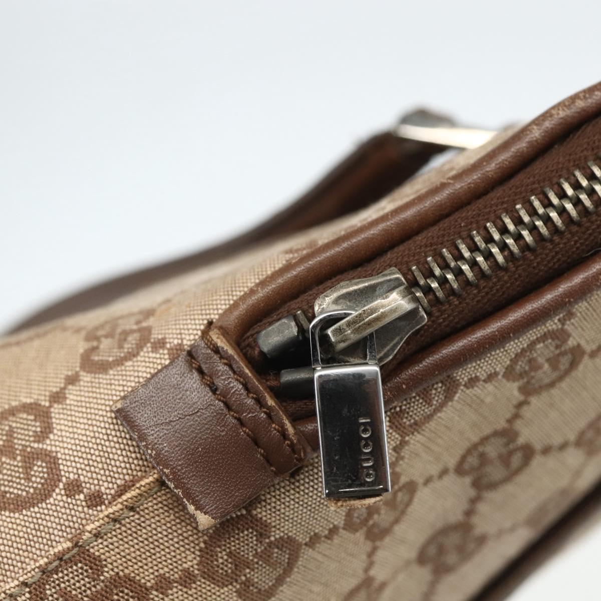 GUCCI GG Canvas Hand Bag Beige 001 4283 Auth 151530