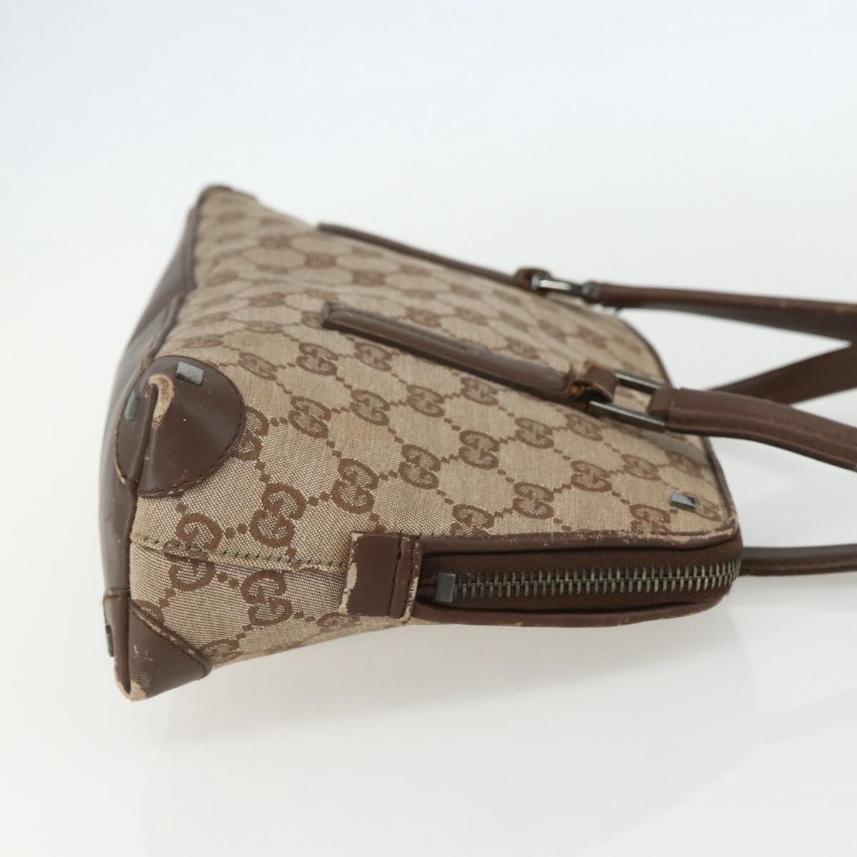 GUCCI GG Canvas Hand Bag Beige 001 4283 Auth 151530