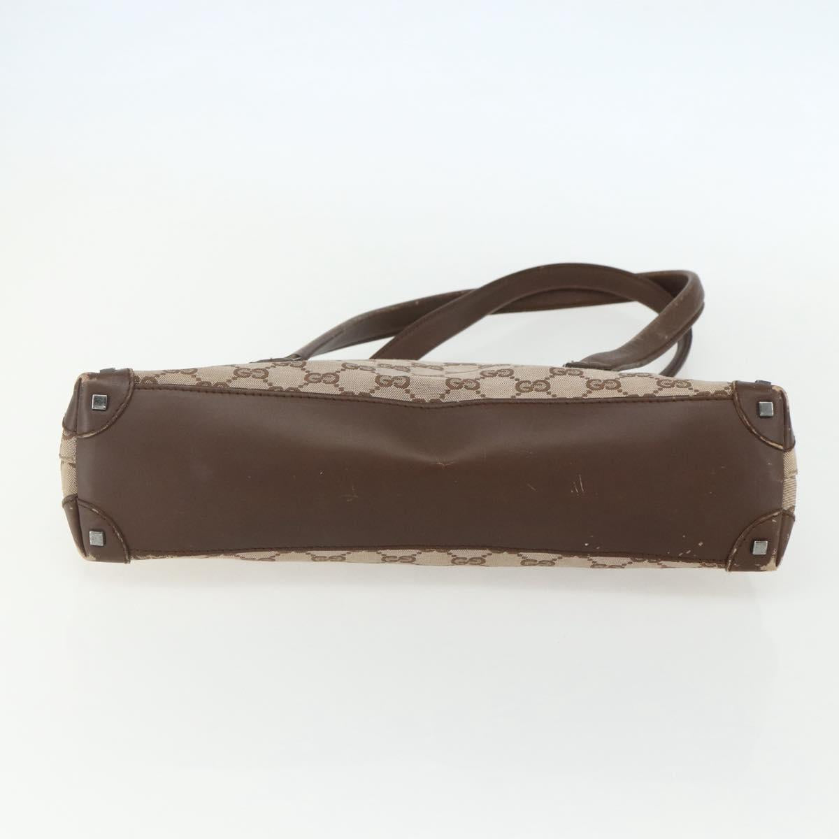 GUCCI GG Canvas Hand Bag Beige 001 4283 Auth 151530