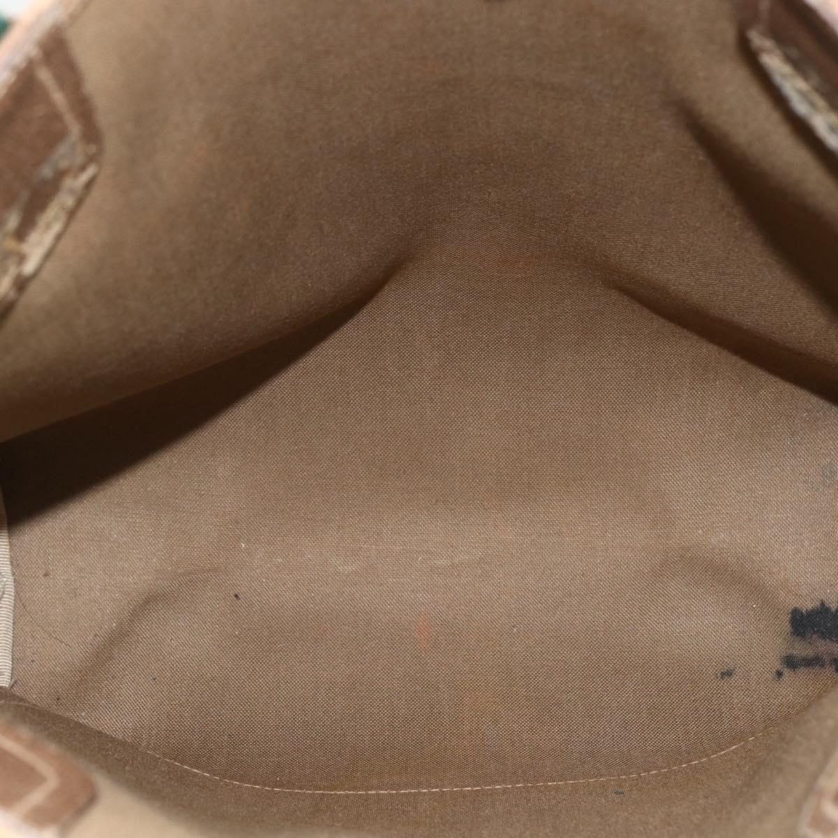 GUCCI GG Supreme Web Sherry Line Tote Bag PVC Beige Red 40 02 003 Auth 151539