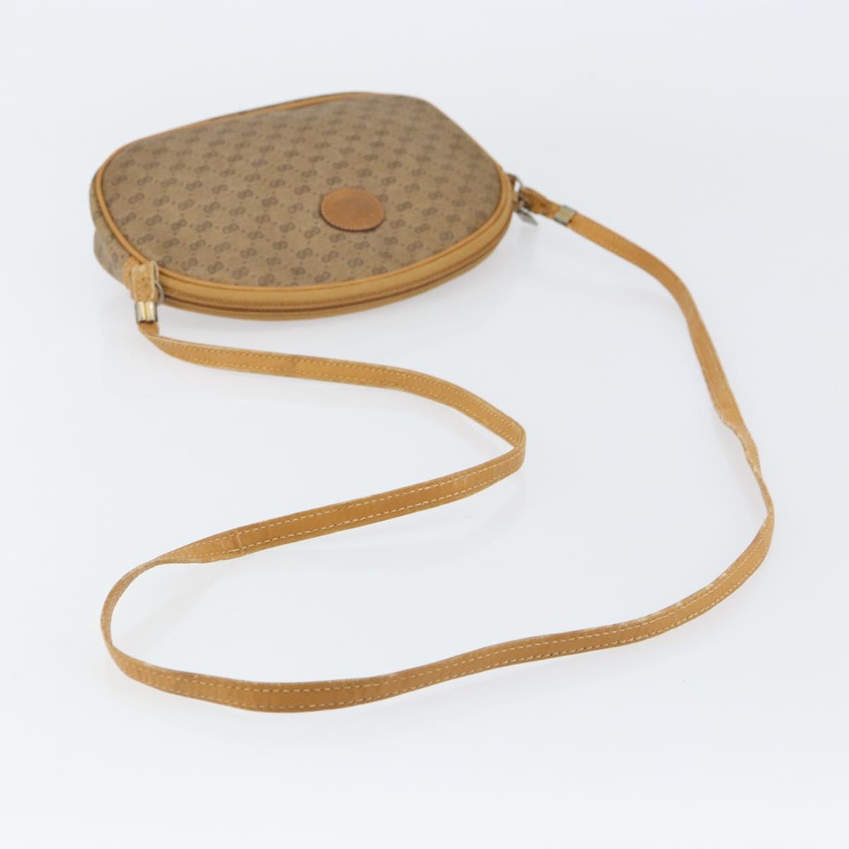 GUCCI Micro GG Supreme Shoulder Bag PVC Beige Gold 007 89 1113 Auth 151541