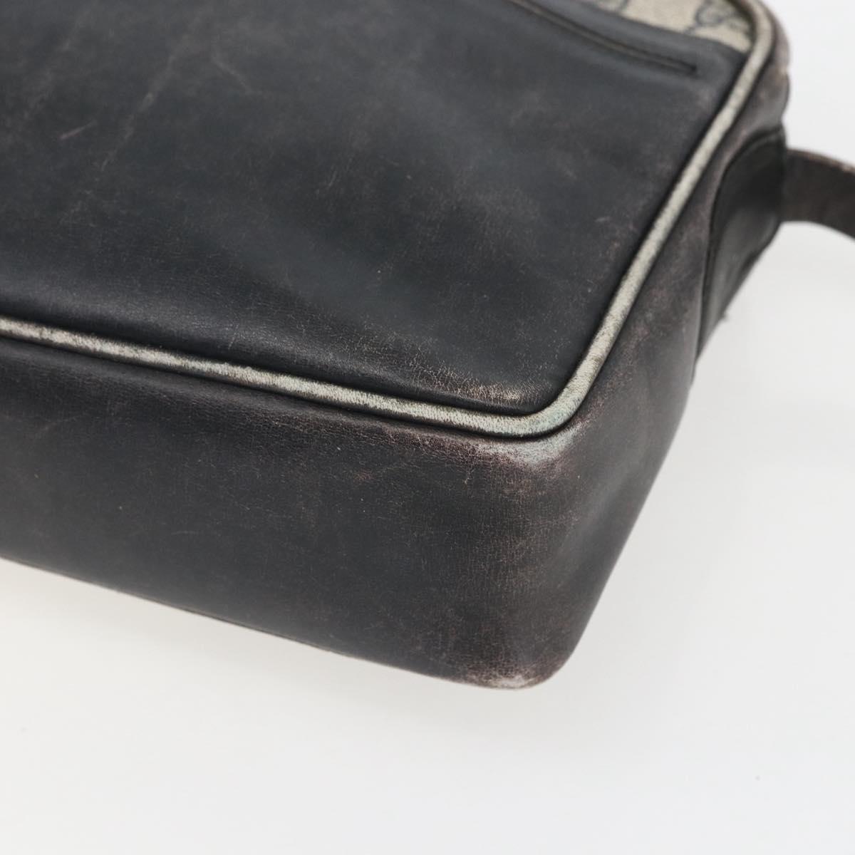 GUCCI GG Supreme Shoulder Bag PVC Navy Auth 151552