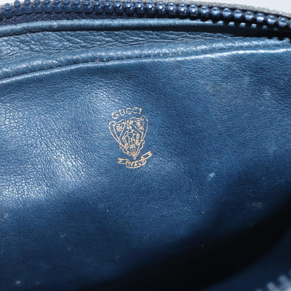 GUCCI GG Supreme Shoulder Bag PVC Navy Auth 151552