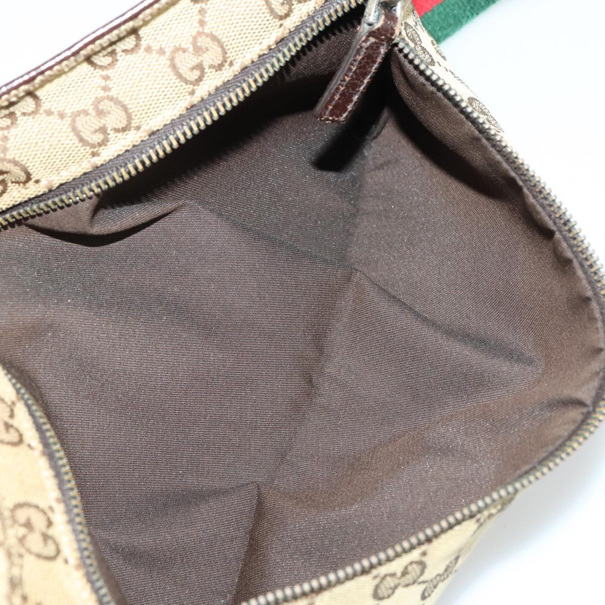 GUCCI GG Canvas Shoulder Bag 3 Set Beige Brown black Auth 151555