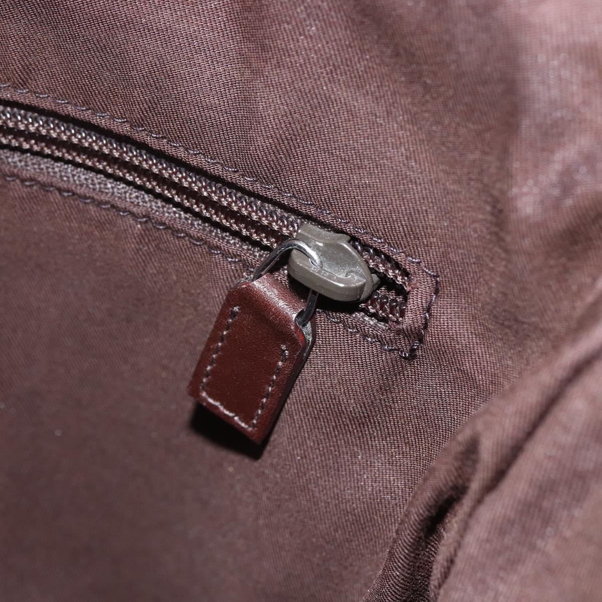 GUCCI GG Canvas Shoulder Bag Beige Silver 145857 Auth 151556