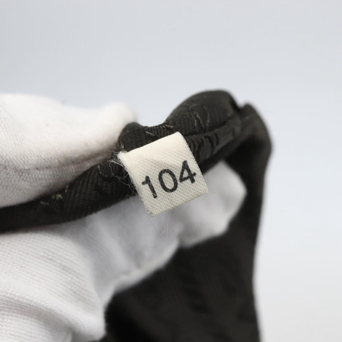 PRADA Hand Bag Nylon Beige Silver Auth 151576