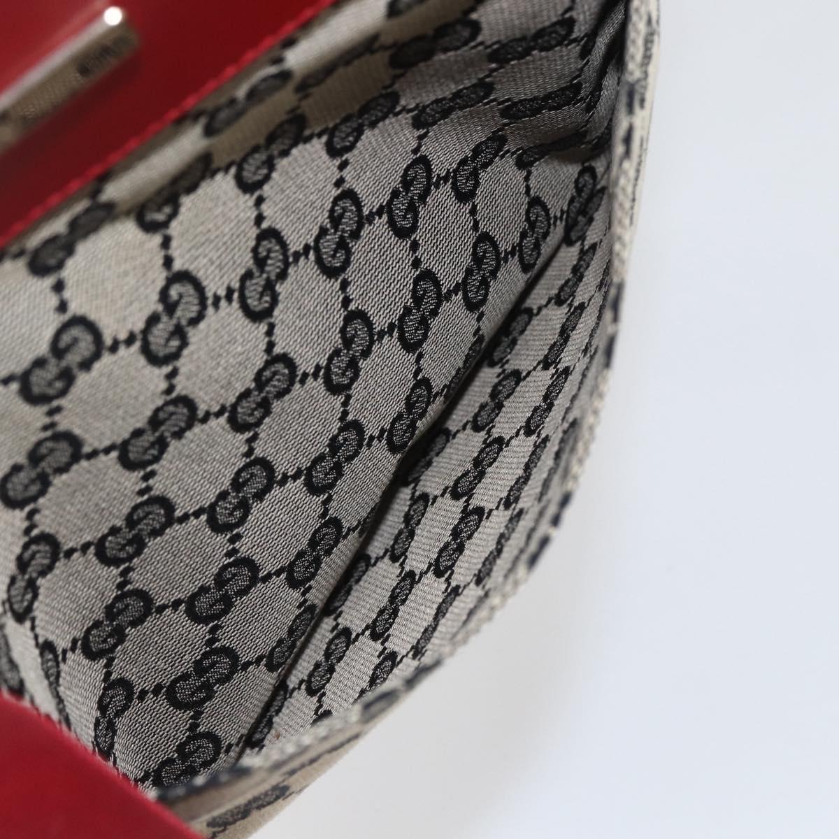 GUCCI GG Canvas Shoulder Bag Beige Gold 019 0348 Auth 151586