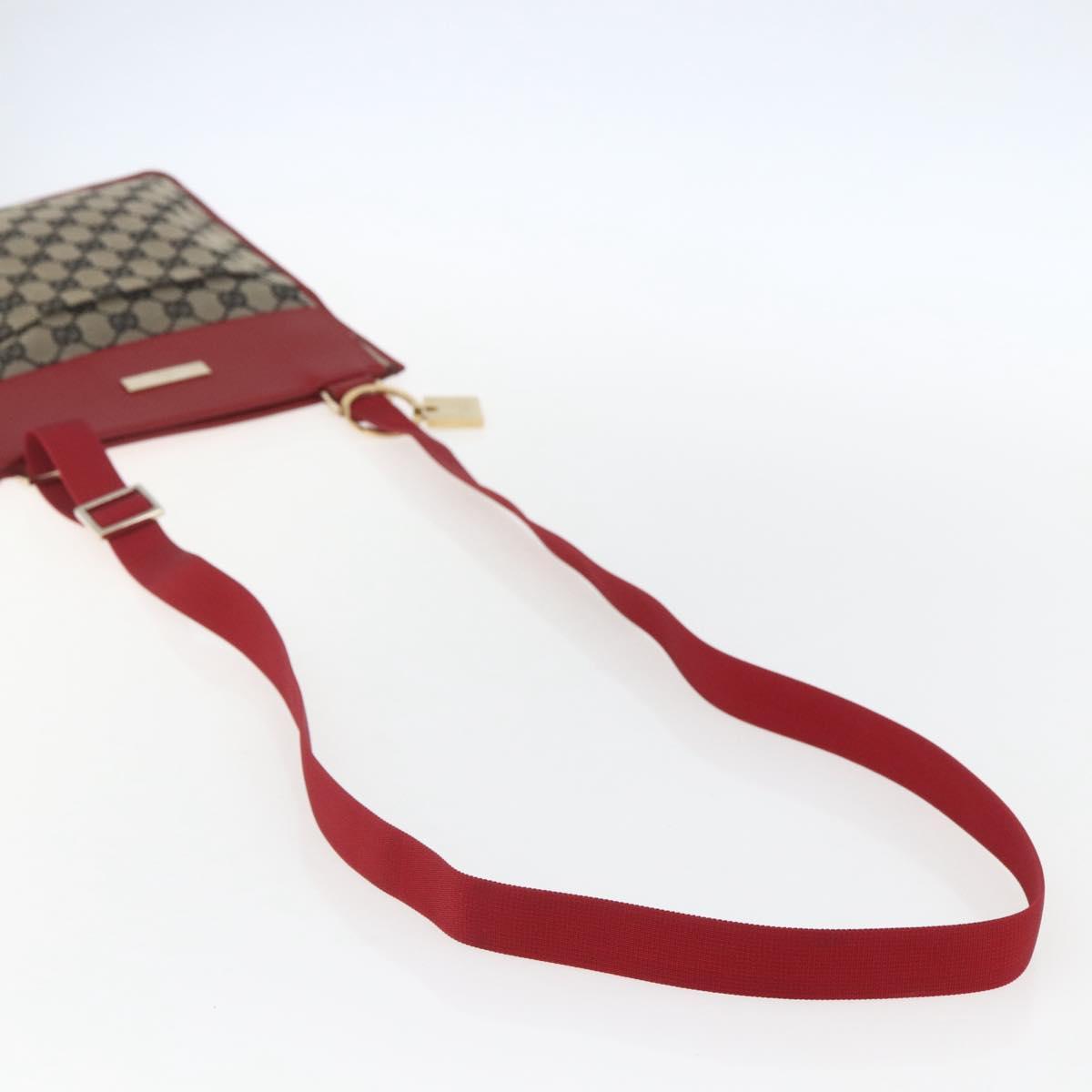 GUCCI GG Canvas Shoulder Bag Beige Gold 019 0348 Auth 151586A