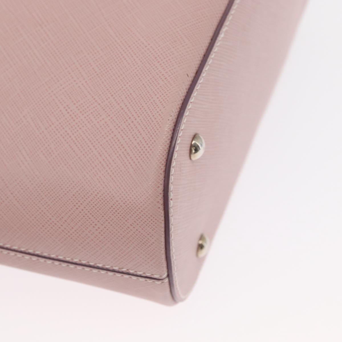 Salvatore Ferragamo Hand Bag Leather Pink Silver Auth 151599