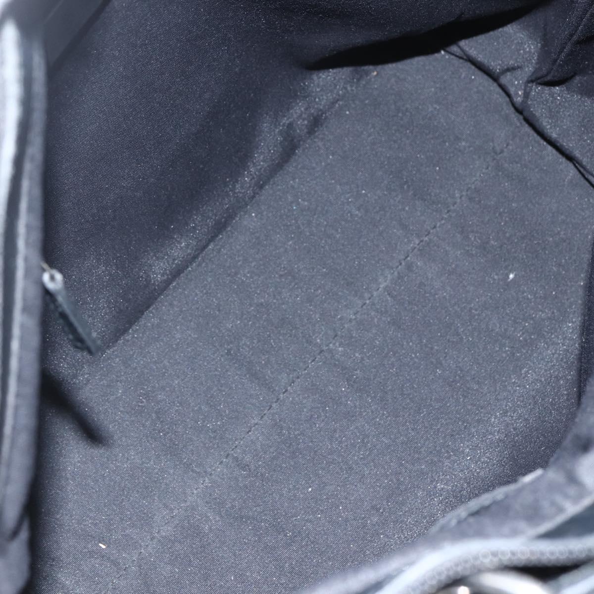 GUCCI GG Canvas Tote Bag Black Silver 285585 Auth 151603