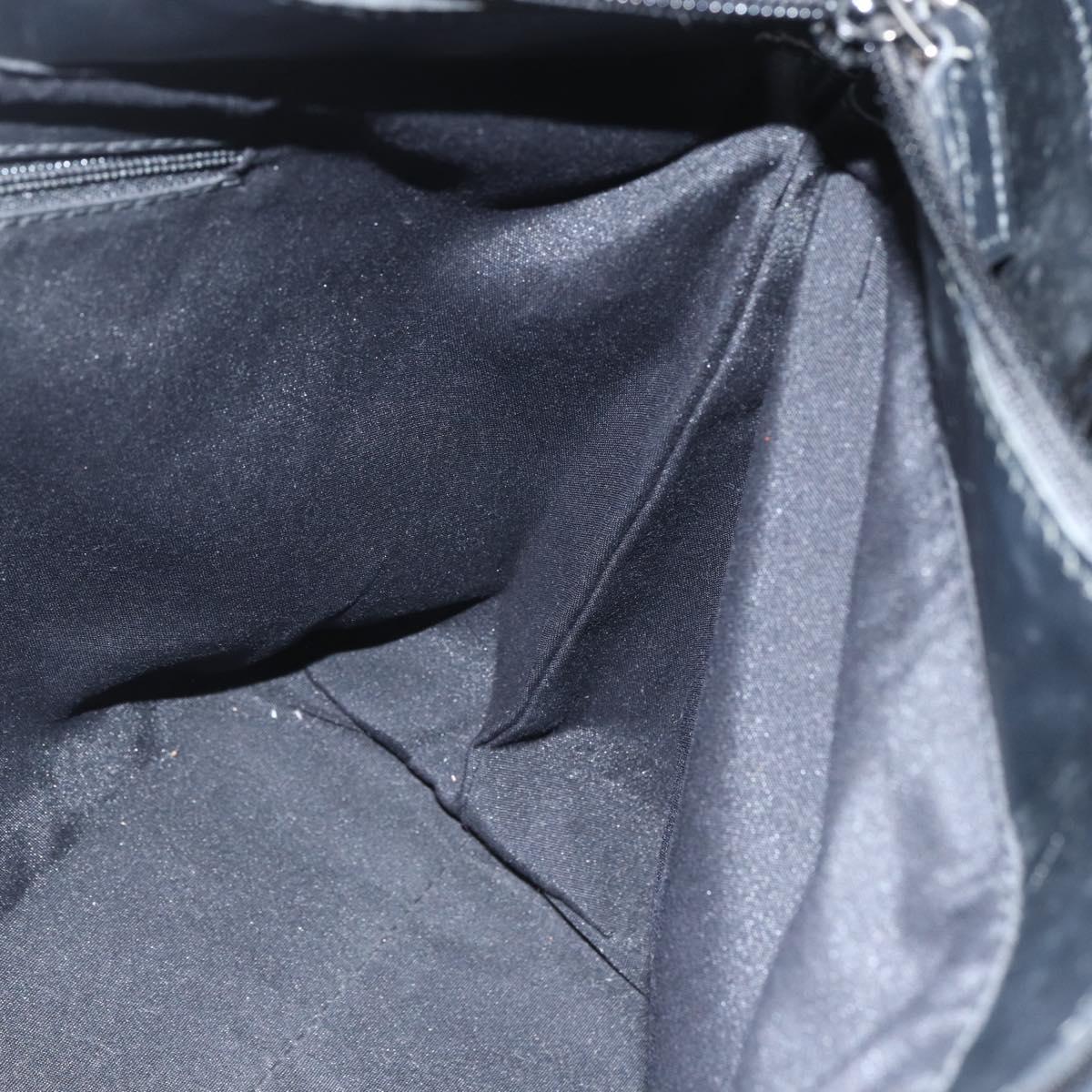 GUCCI GG Canvas Tote Bag Black Silver 285585 Auth 151603