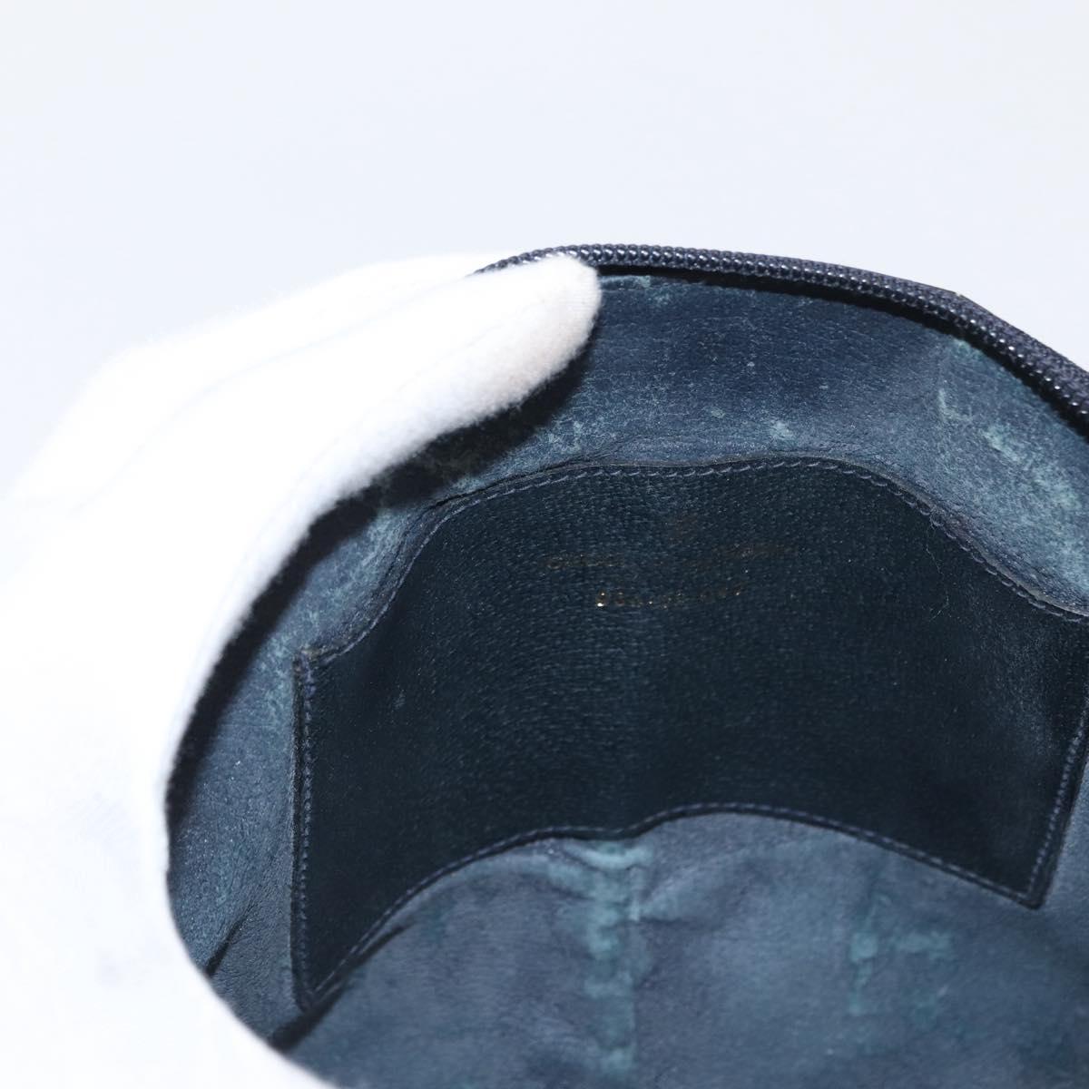 GUCCI GG Supreme Sherry Line Shoulder Bag PVC Navy Gold 904 02 047 Auth 151607