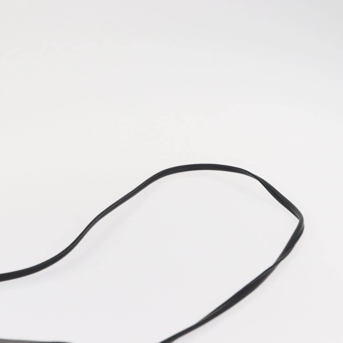 SAINT LAURENT Shoulder Bag Canvas Black Gold Auth 151616